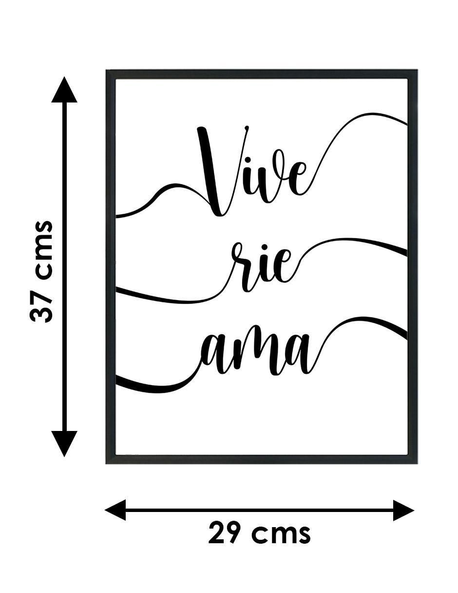 Cuadro decorativo vive ríe ama 5