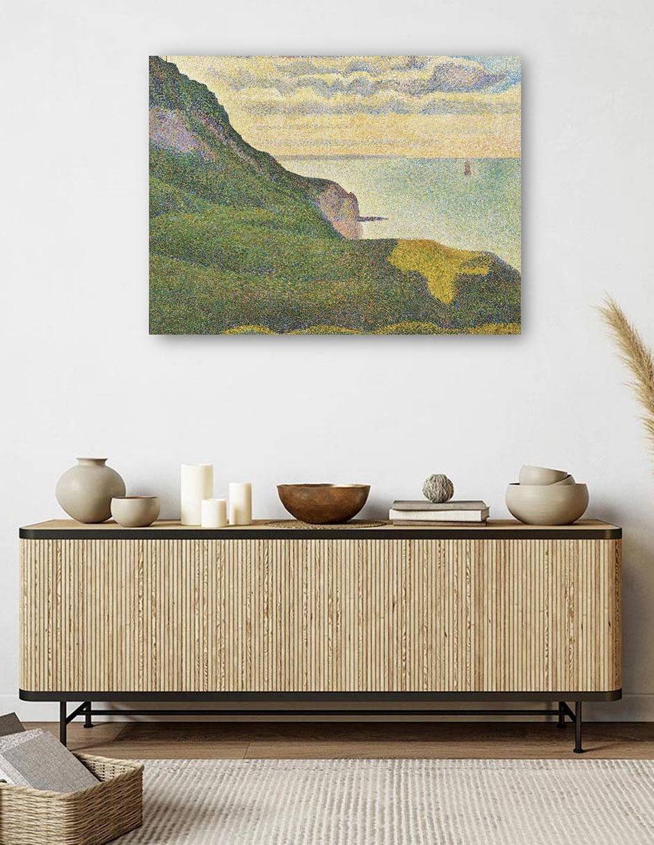 Cuadro decorativo Paisaje marino en Port-En-Bessin, Normandía (1888) técnica mixta Verano 6
