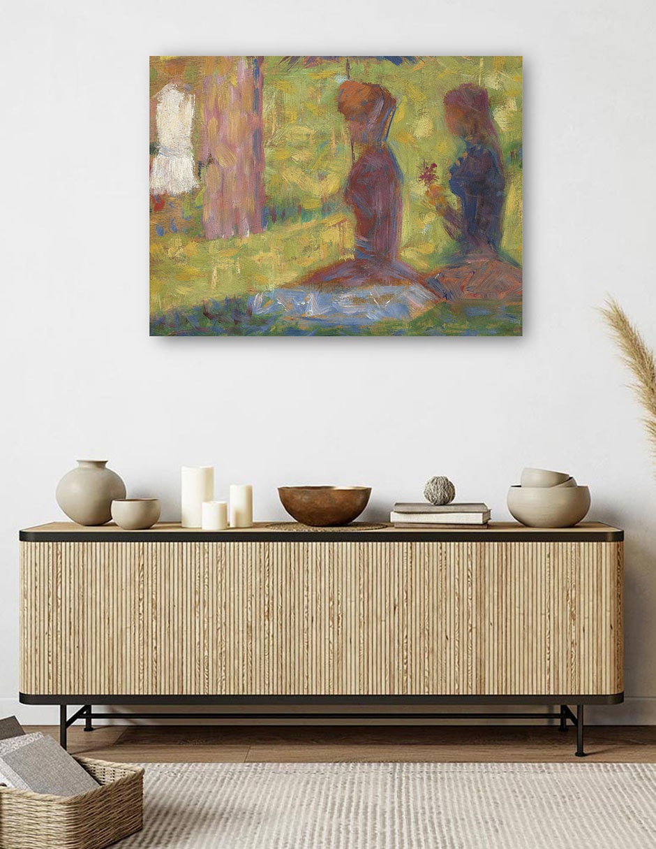 Cuadro decorativo Estudio de figuras de La Grande Jatte (1884-1885) técnica mixta Retratos 5