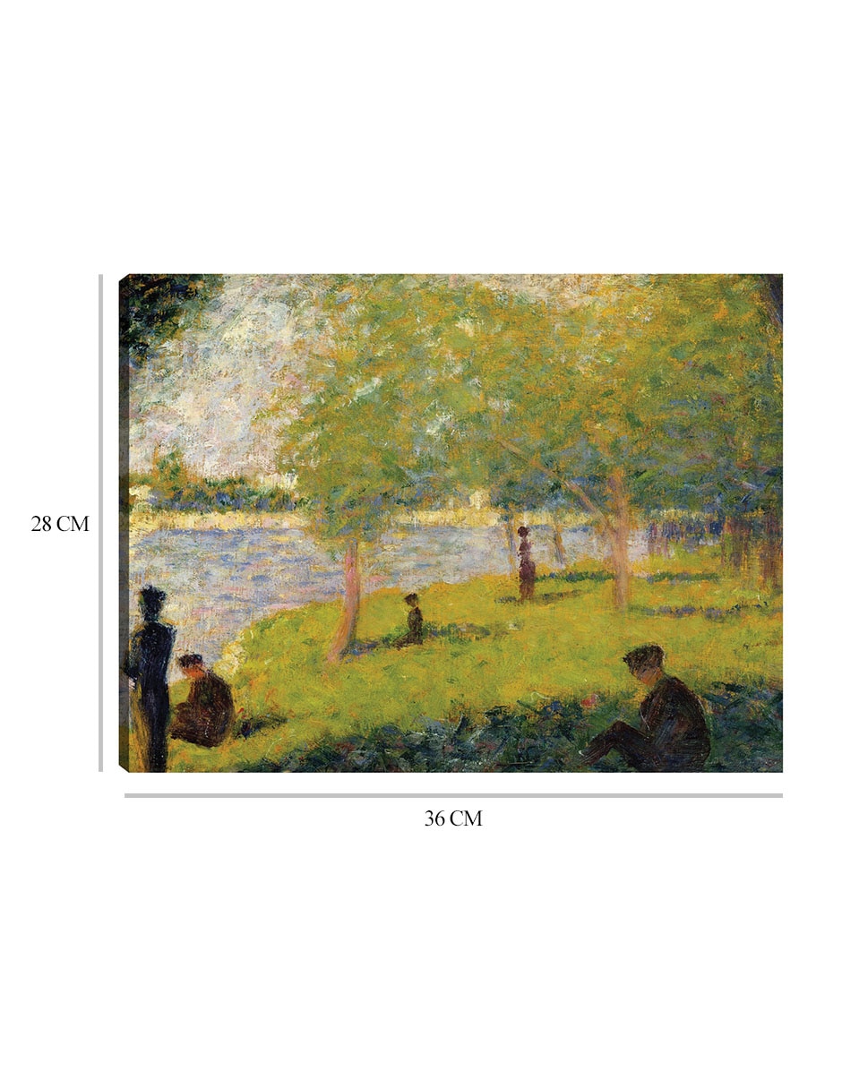 Cuadro decorativo Estudiar para un domingo en La Grande Jatte (1884) técnica mixta Lagos 2