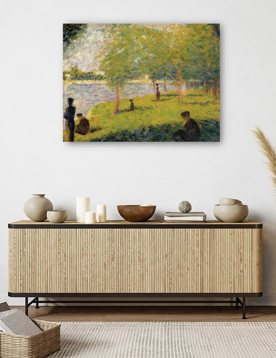 Cuadro decorativo Estudiar para un domingo en La Grande Jatte (1884) técnica mixta Lagos 5
