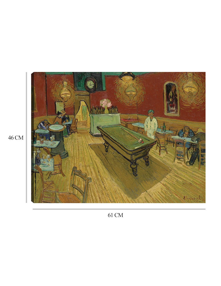 Cuadro decorativo El café nocturno (1888) técnica mixta Café 2