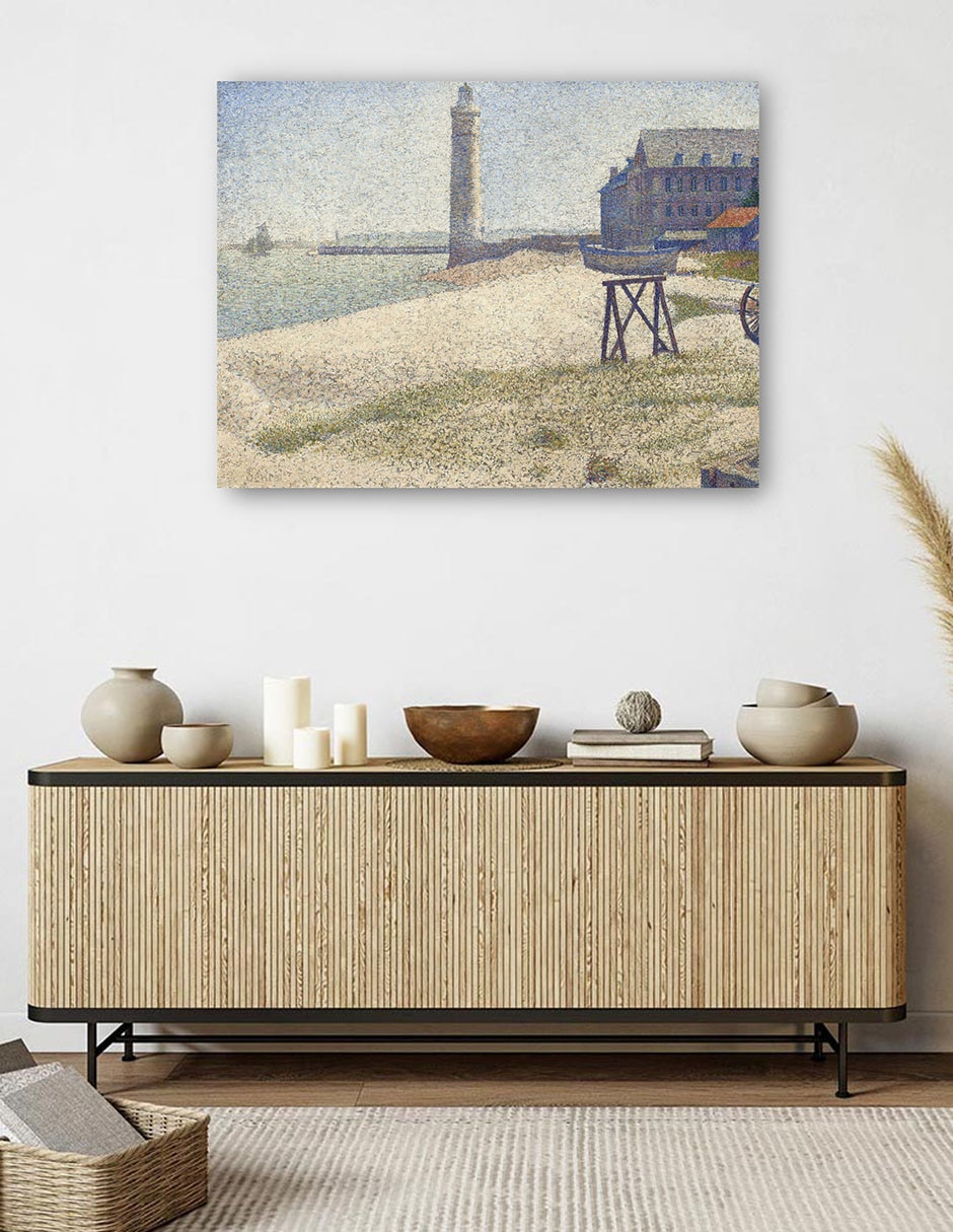 Cuadro decorativo El faro de Honfleur (1886) técnica mixta Faros 5