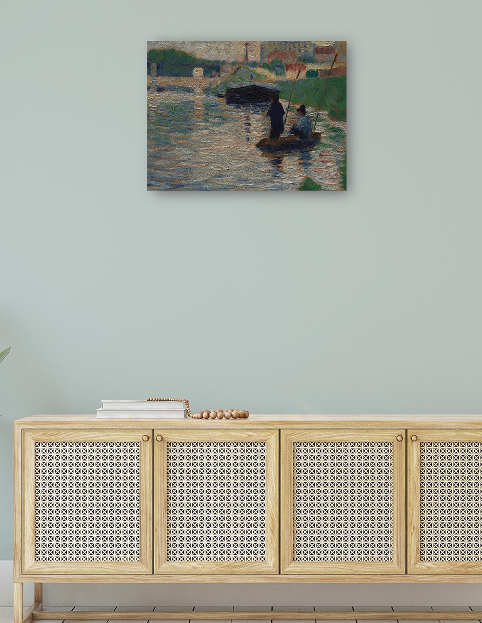Cuadro decorativo Vista del Sena (1882-1883) técnica mixta Lagos 4