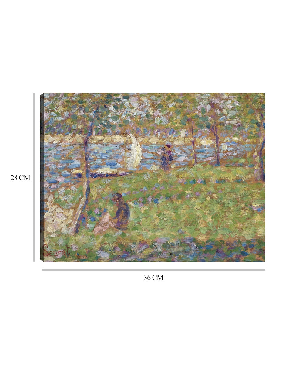 Cuadro decorativo Estudio para La Grande Jatte (1884-1885) técnica mixta Lagos 2
