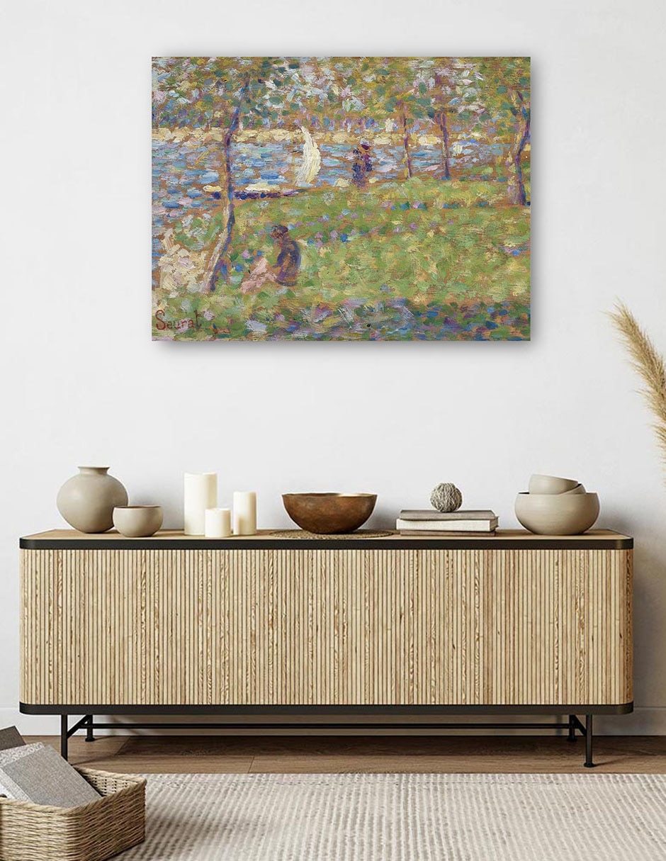 Cuadro decorativo Estudio para La Grande Jatte (1884-1885) técnica mixta Lagos 5