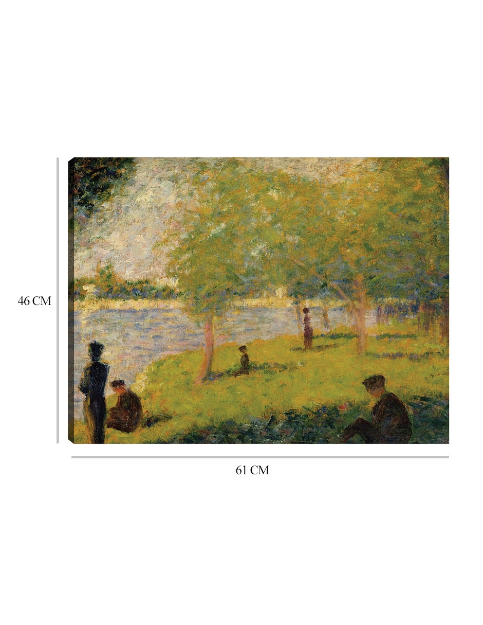 Cuadro decorativo Estudio para 'Un domingo en La Grande Jatte' (1884) II técnica mixta Lagos 8