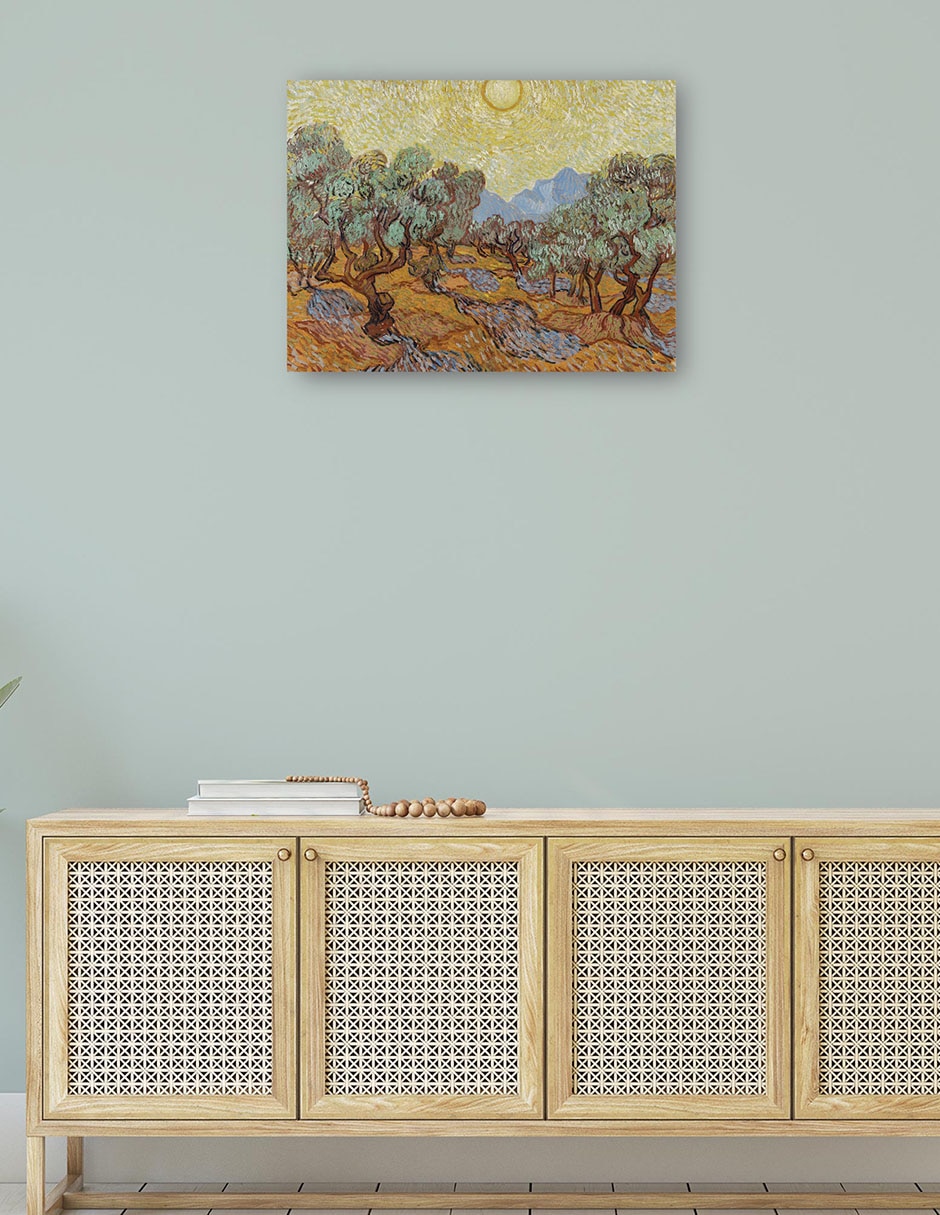 Cuadro decorativo Olivos (1889) técnica mixta Campos 4