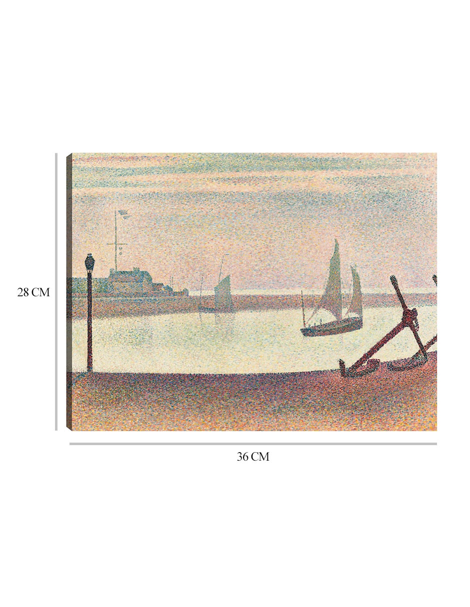 Cuadro decorativo El canal de Gravelines, por la tarde técnica mixta Navegación 2
