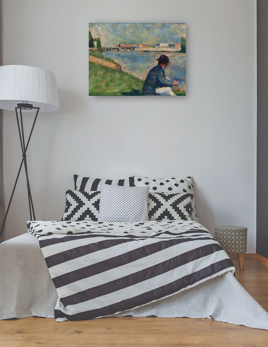 Cuadro decorativo Estudio para 39 Bañistas en Asnières técnica mixta Retratos 3