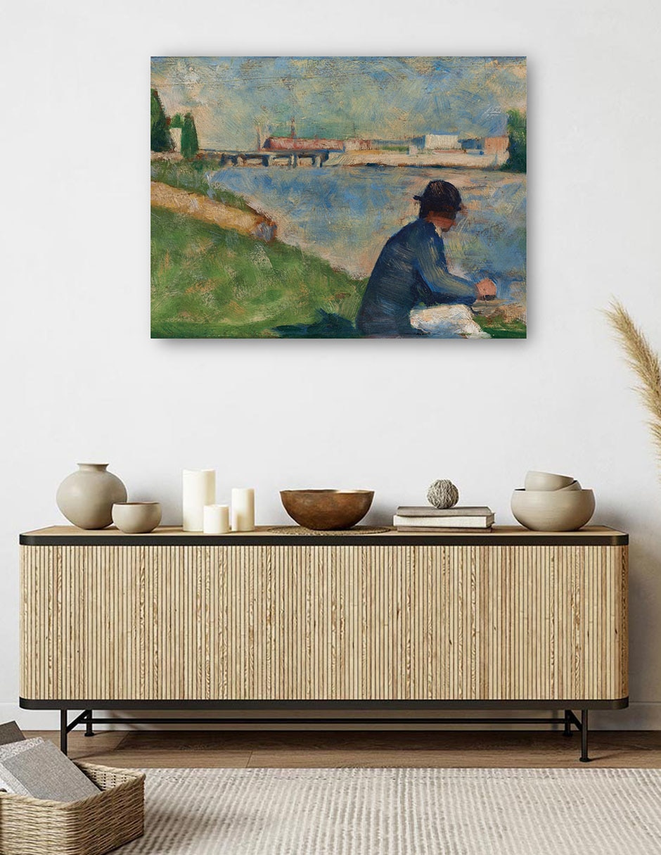 Cuadro decorativo Estudio para 39 Bañistas en Asnières técnica mixta Retratos 5