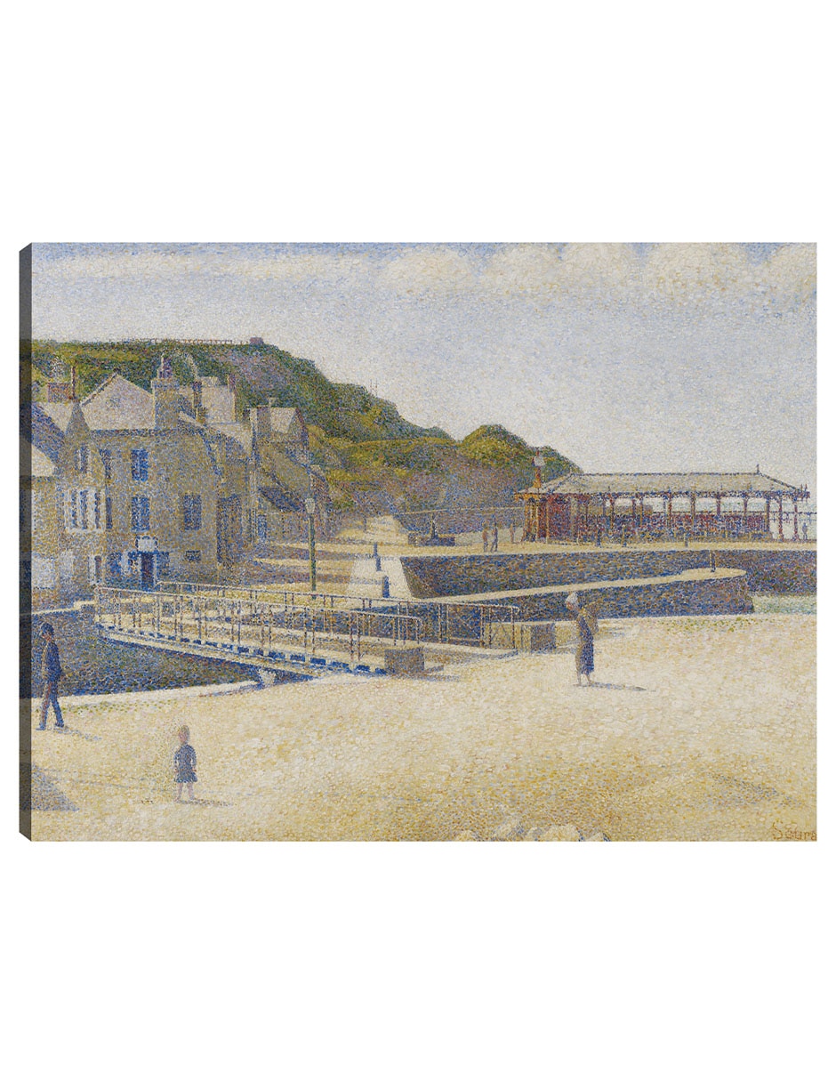 Cuadro decorativo Puerto-en-Bessin (1888) técnica mixta Playas Cuadro decorativo Puerto-en-Bessin (1888) técnica mixta Playas