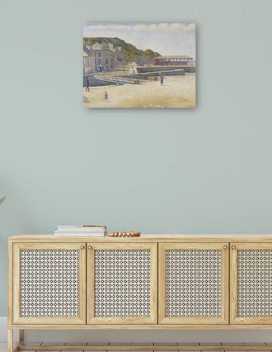 Cuadro decorativo Puerto-en-Bessin (1888) técnica mixta Playas 4