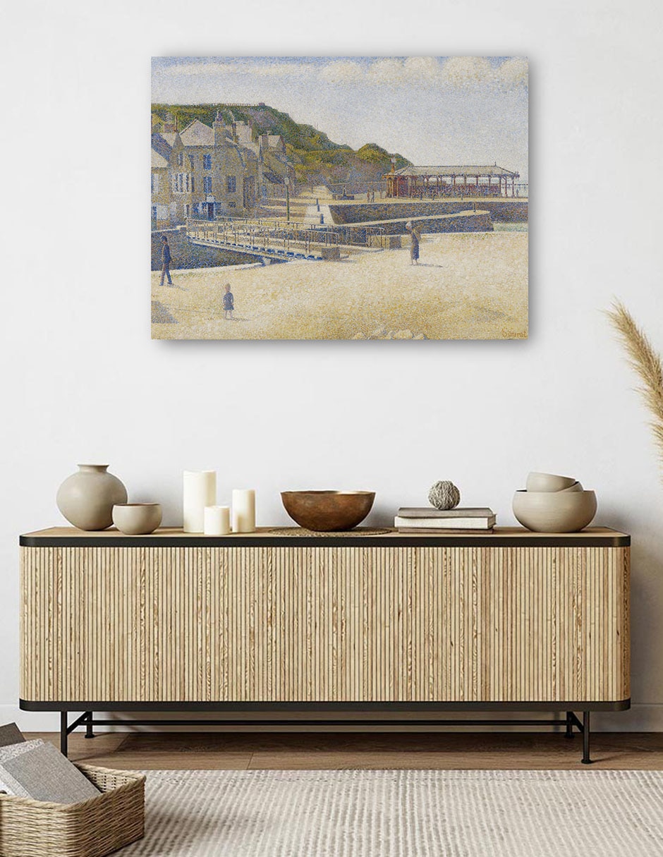 Cuadro decorativo Puerto-en-Bessin (1888) técnica mixta Playas 5