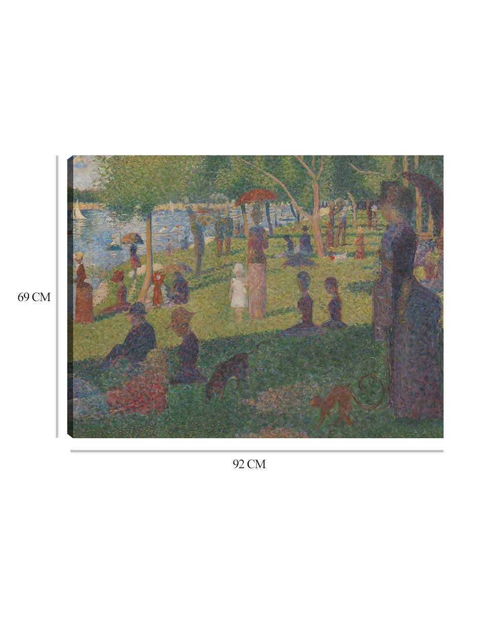 Cuadro decorativo Estudio para 'Un domingo en La Grande Jatte' (1884) I técnica mixta Gente 2