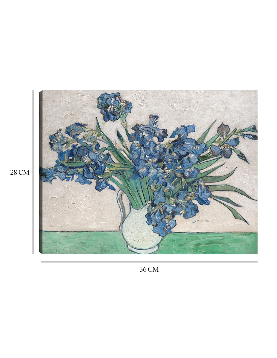 Cuadro decorativo Iris (1890) técnica mixta Floreros 8