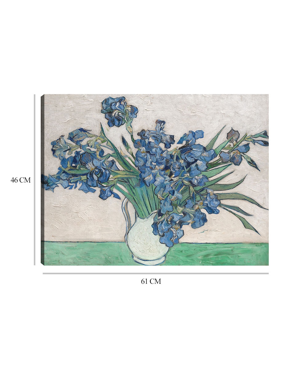 Cuadro decorativo Iris (1890) técnica mixta Floreros 2
