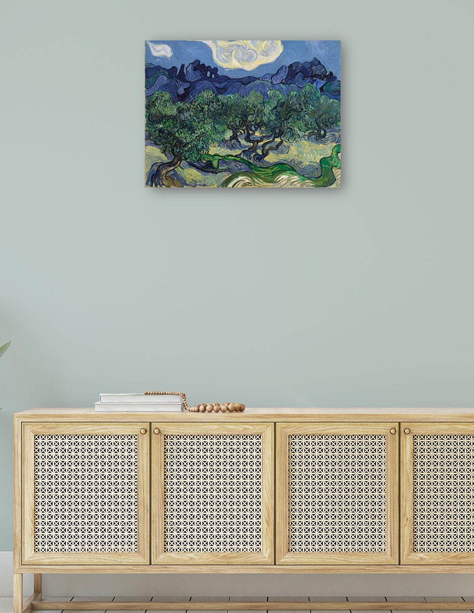 Cuadro decorativo Los olivos técnica mixta Campos 4