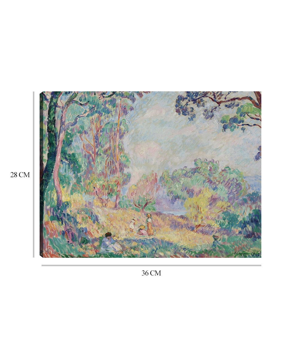 Cuadro decorativo Jeunes Femmes et Fillettes Dans Un Paysage (1906) técnica mixta Bosques 8