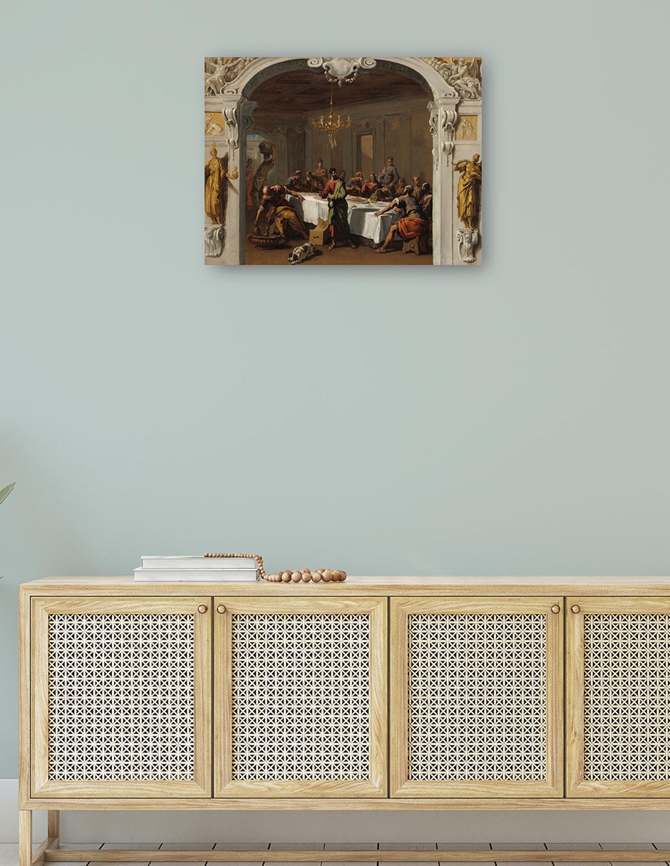 Cuadro decorativo La última cena, 1713/1714 técnica mixta Figuras Celestiales 4