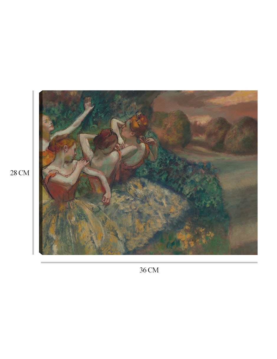 Cuadro decorativo Cuatro bailarines (c.1899) técnica mixta Danza 2