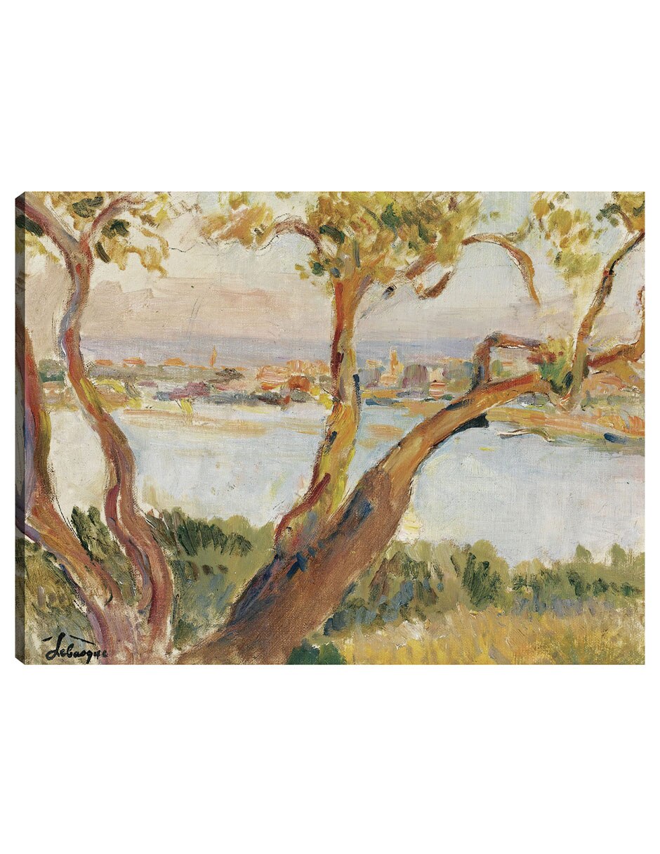 Cuadro decorativo Vista de Antibes técnica mixta Lagos Cuadro decorativo Vista de Antibes técnica mixta Lagos
