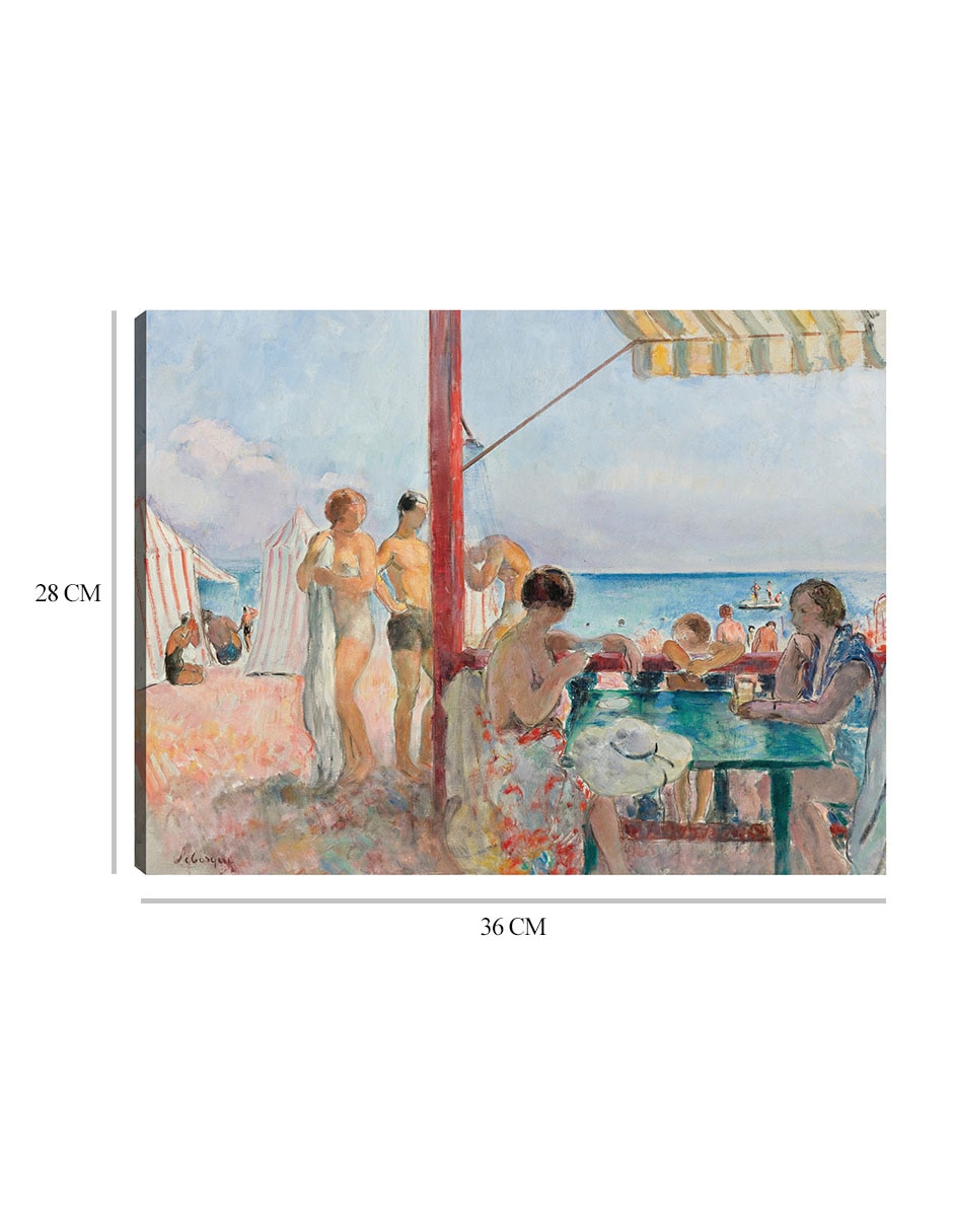 Cuadro decorativo El chiringuito (1923-25) técnica mixta Playas 8