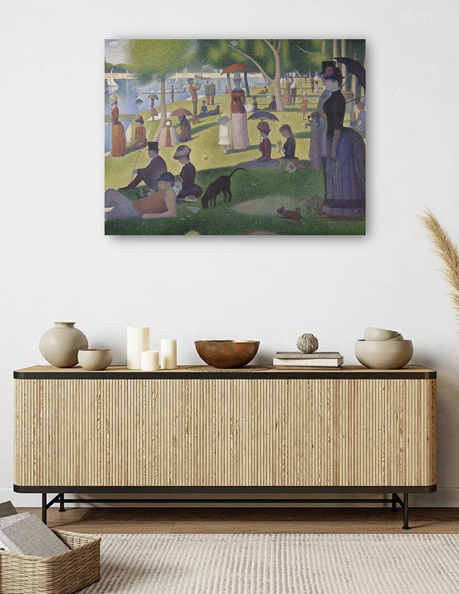 Cuadro decorativo Un domingo en La Grande Jatte (1884) técnica mixta Gente 5