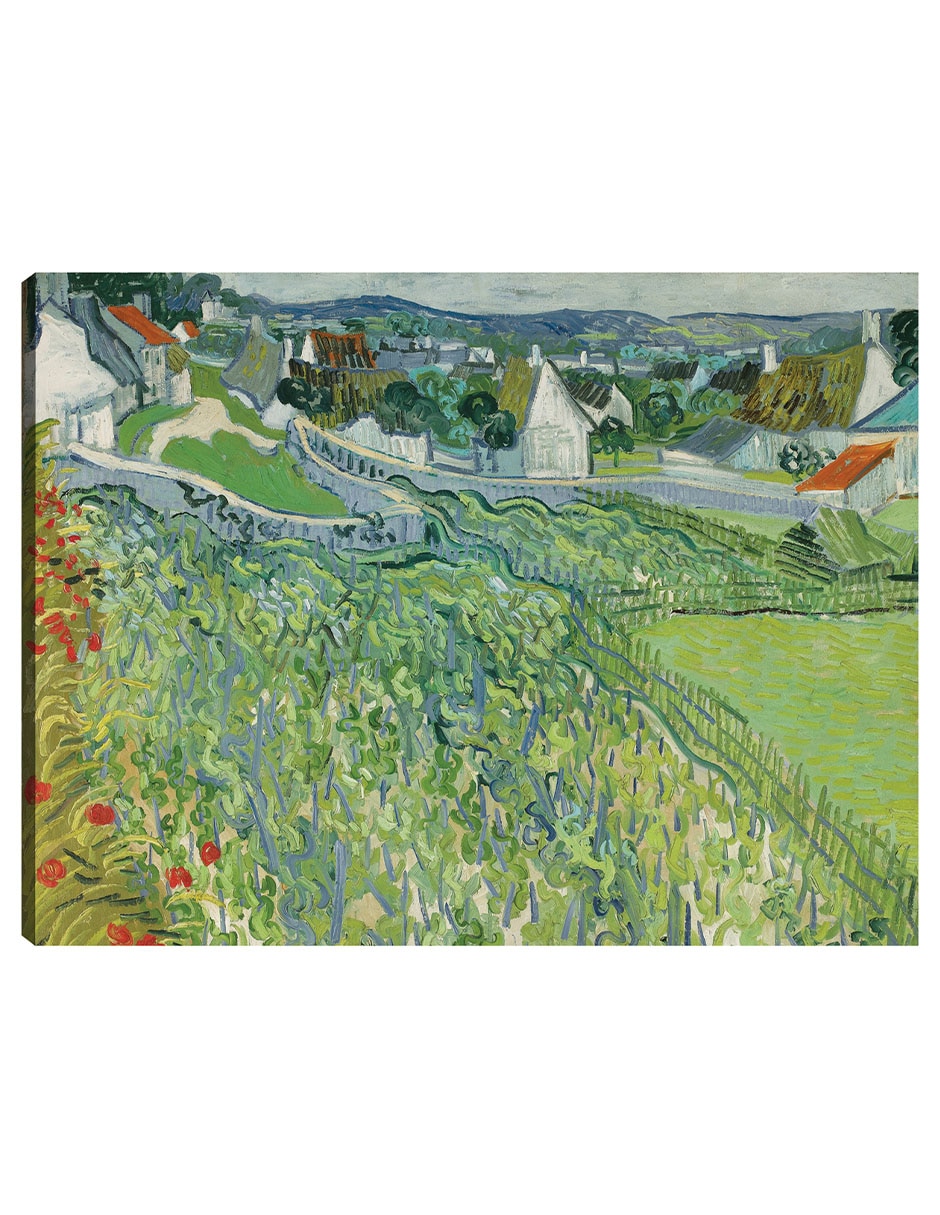 Cuadro decorativo Viñedos de Auvers (1890) técnica mixta Inspiración