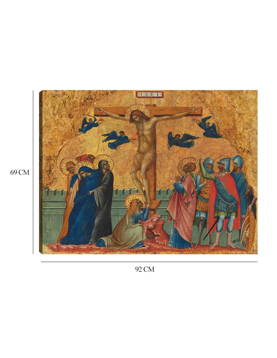 Cuadro decorativo La Crucifixión, c. 1340/1345 técnica mixta Figuras Celestiales 2