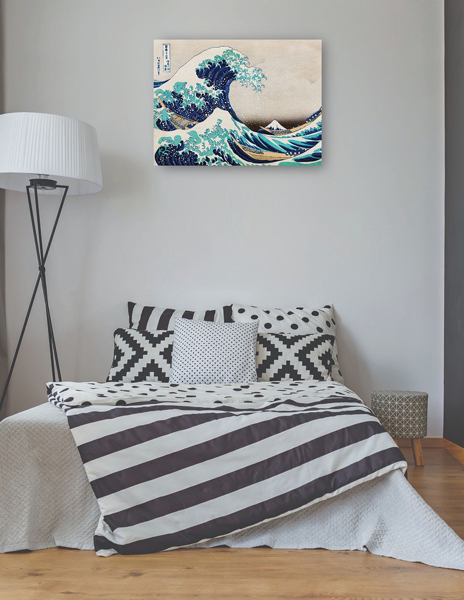 Cuadro decorativo La gran ola técnica mixta Océanos 4