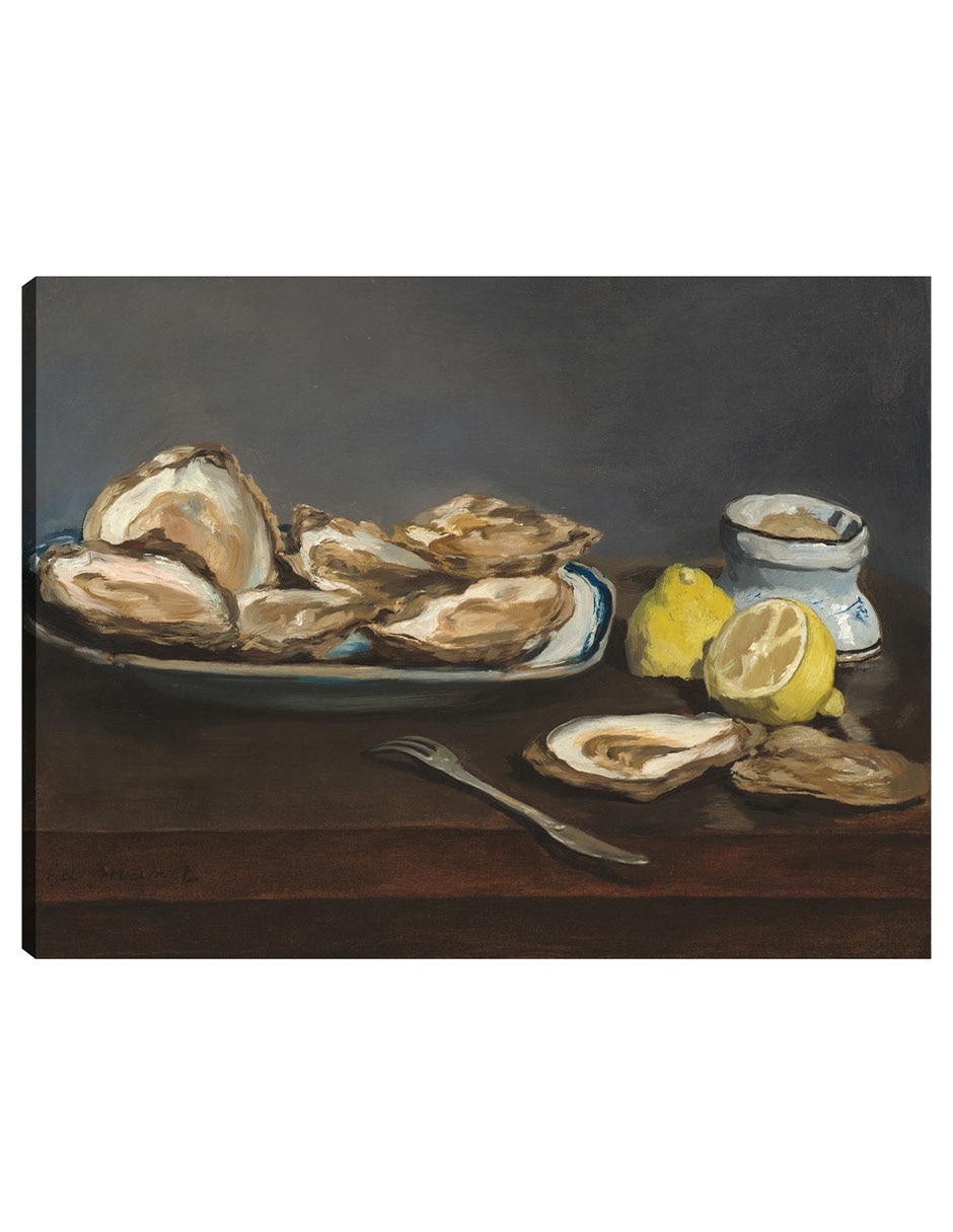 Cuadro decorativo Ostras 1862 técnica mixta Comida Cuadro decorativo Ostras 1862 técnica mixta Comida