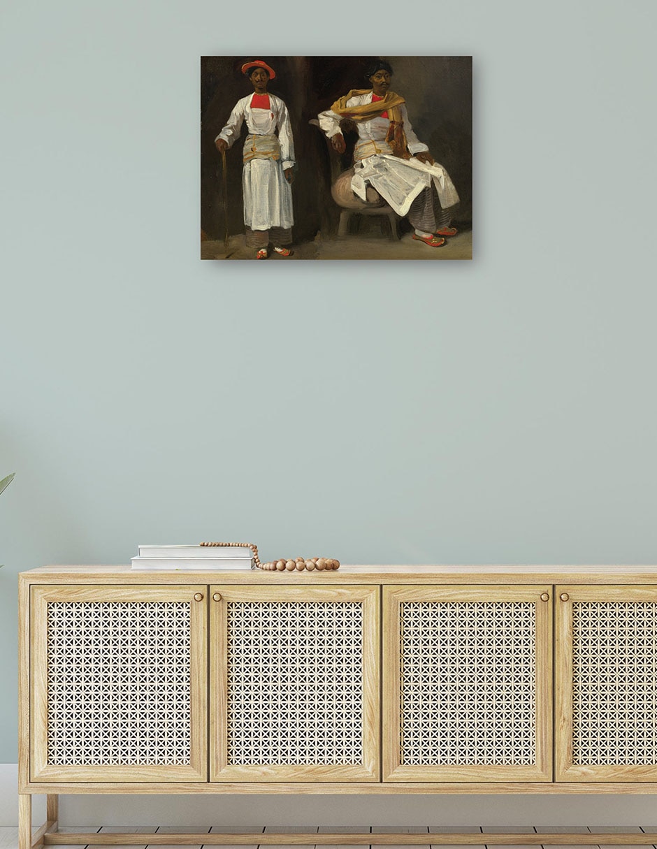 Cuadro decorativo Dos estudios de un indio de Calcuta, sentado y de pie c. 1823/1824 técnica mixta Gente 4