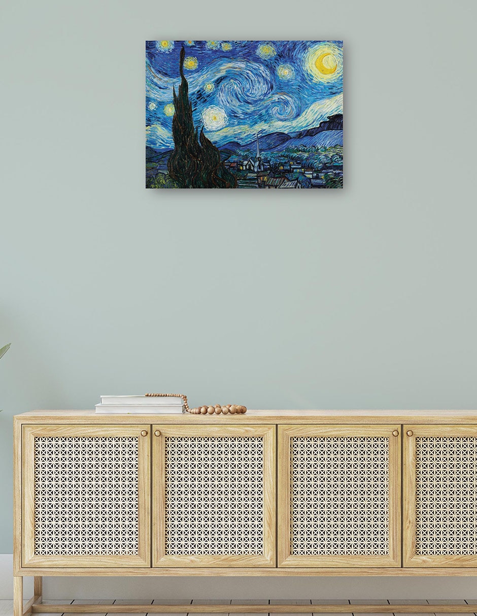 Cuadro decorativo La noche estrellada (1889) técnica mixta Inspiración 4