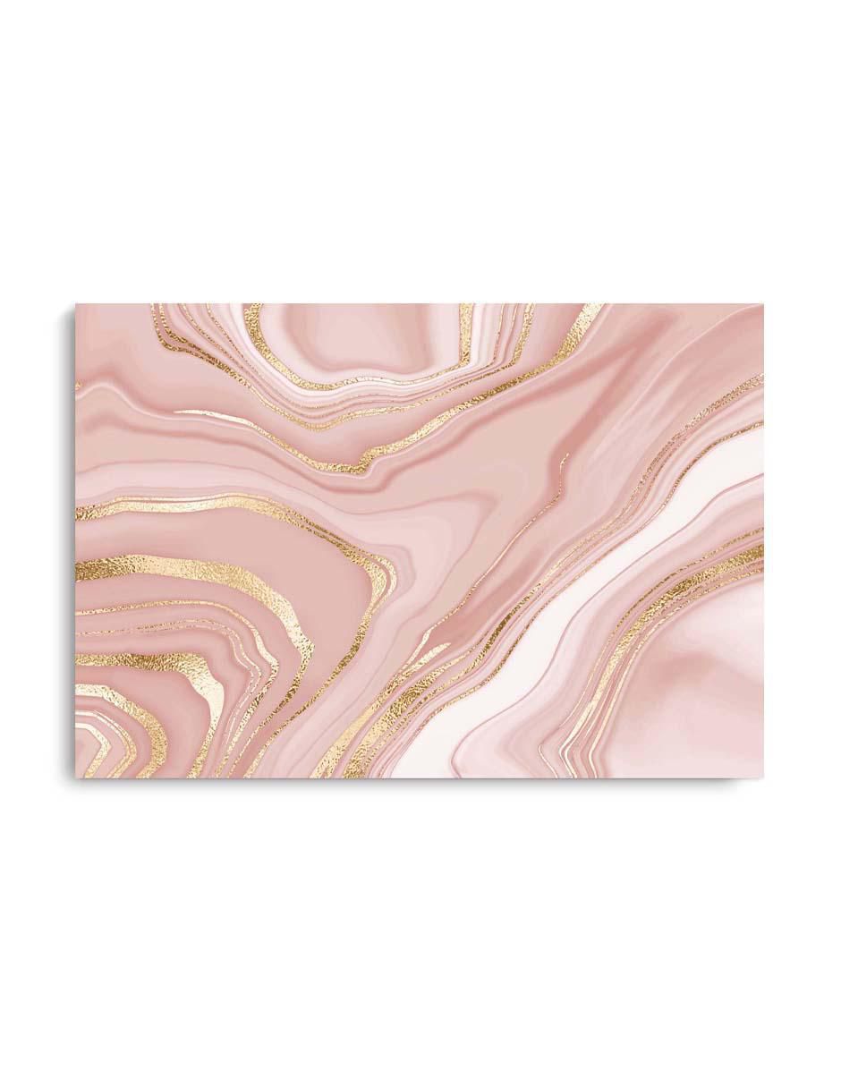 Cuadro decorativo Mármol líquido rosa con barniz a registro Cuadro decorativo Mármol líquido rosa con barniz a registro