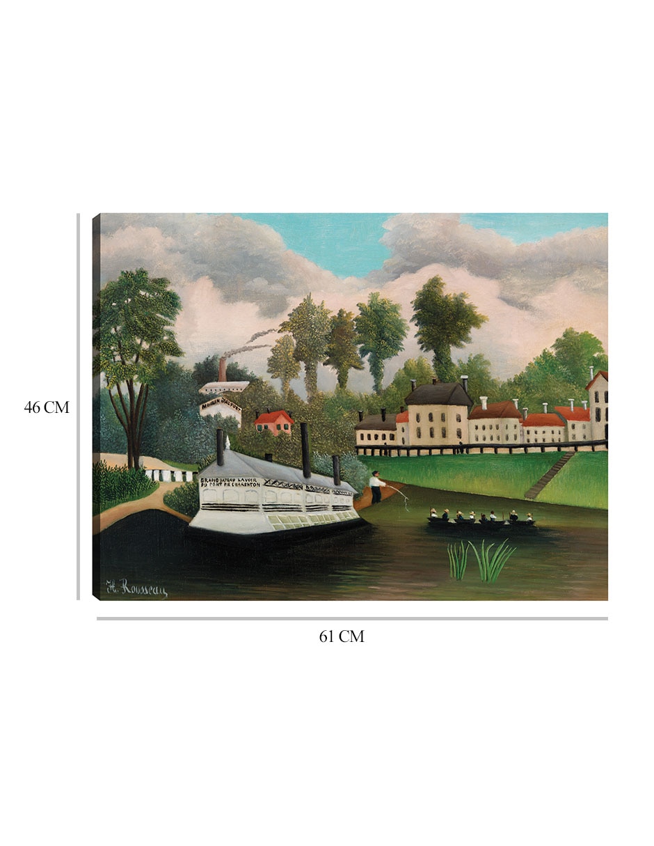 Cuadro decorativo El barco lavadero de Pont de Charenton (ca. 1895) técnica mixta Lagos 2