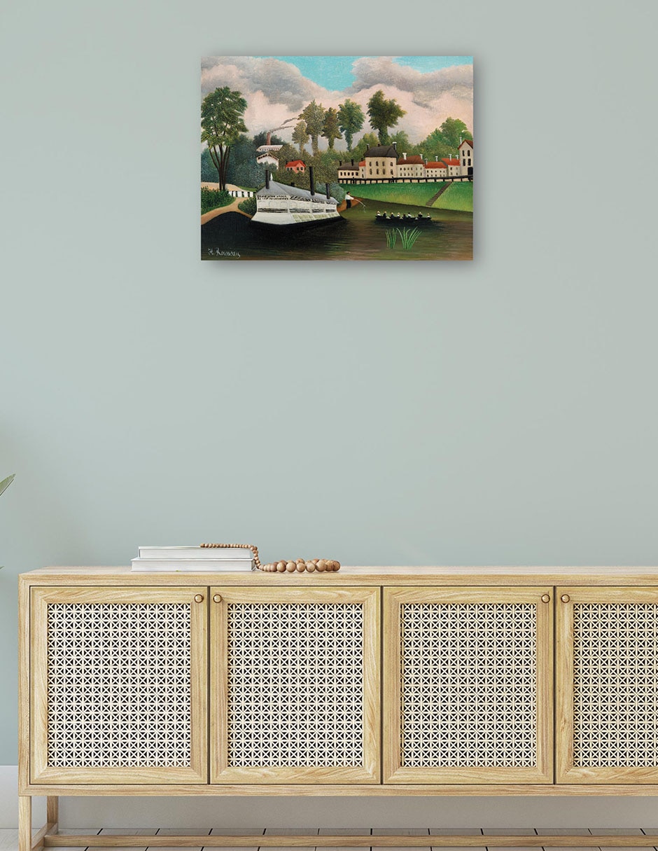 Cuadro decorativo El barco lavadero de Pont de Charenton (ca. 1895) técnica mixta Lagos 4