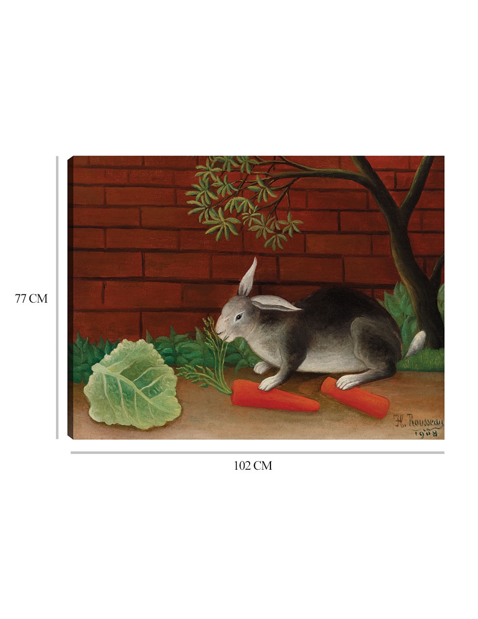 Cuadro decorativo La comida del conejo (1908) técnica mixta Naturaleza 2