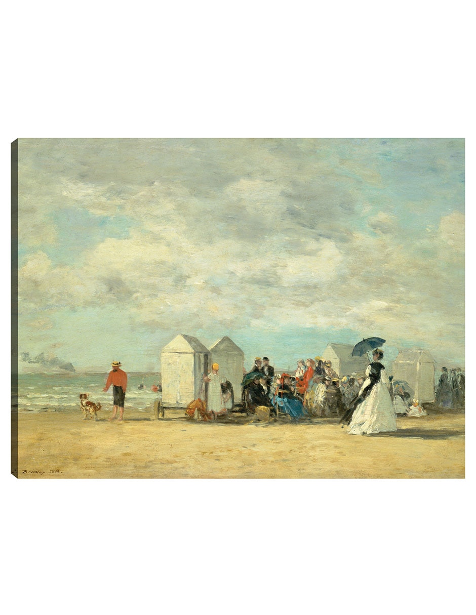 Cuadro decorativo Escena de playa 1862 técnica mixta Playas Cuadro decorativo Escena de playa 1862 técnica mixta Playas