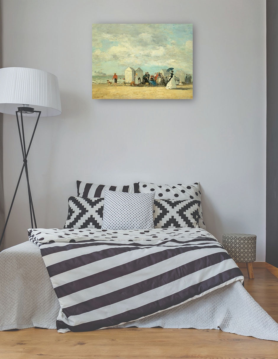 Cuadro decorativo Escena de playa 1862 técnica mixta Playas 3
