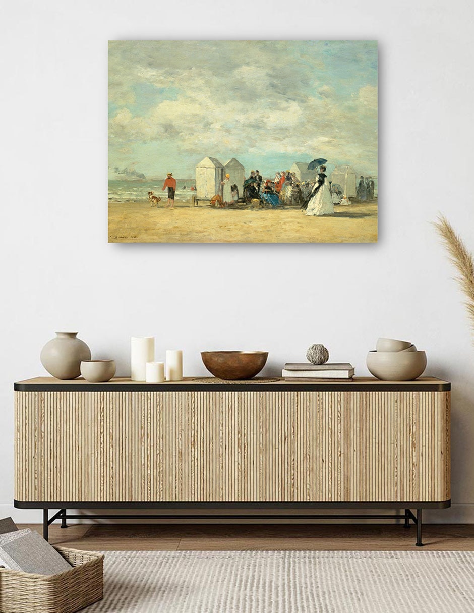 Cuadro decorativo Escena de playa 1862 técnica mixta Playas 5