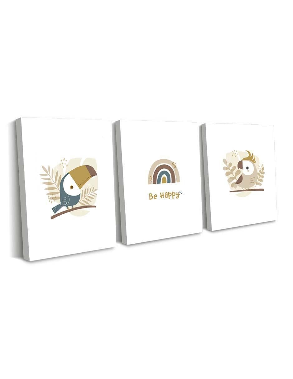 Cuadro decorativo Figuras infantiles con barniz a registro 2