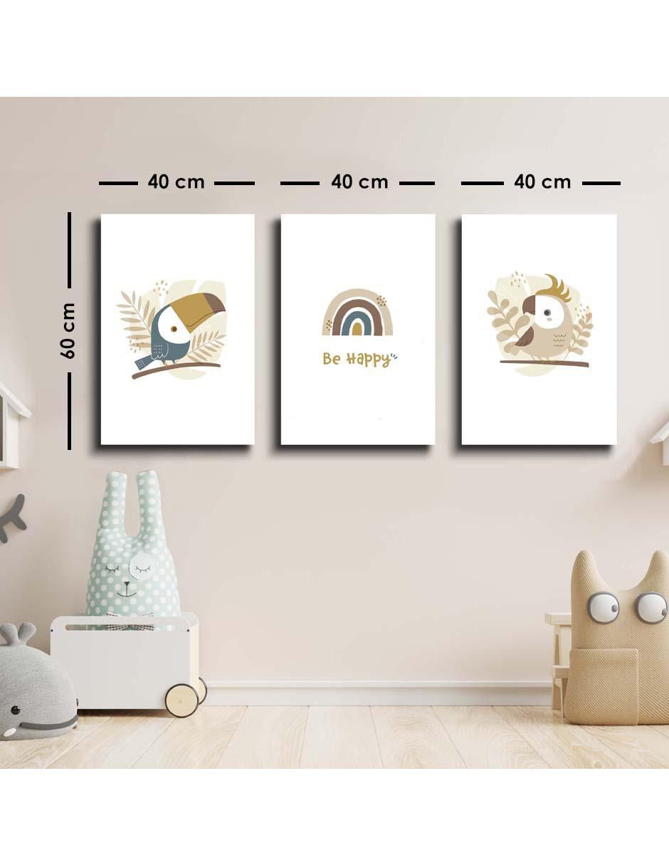 Cuadro decorativo Figuras infantiles con barniz a registro 6