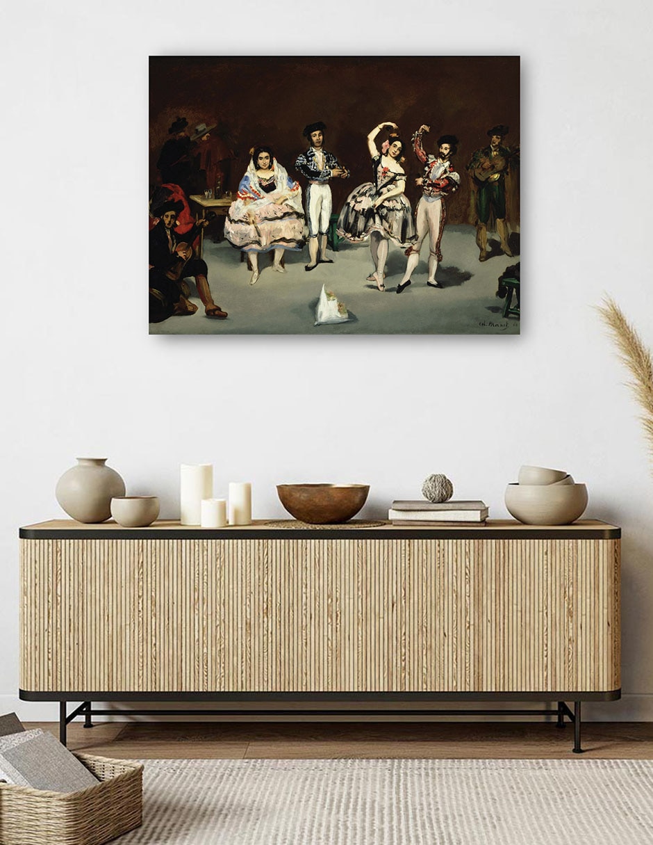 Cuadro decorativo Ballet español técnica mixta Danza 6