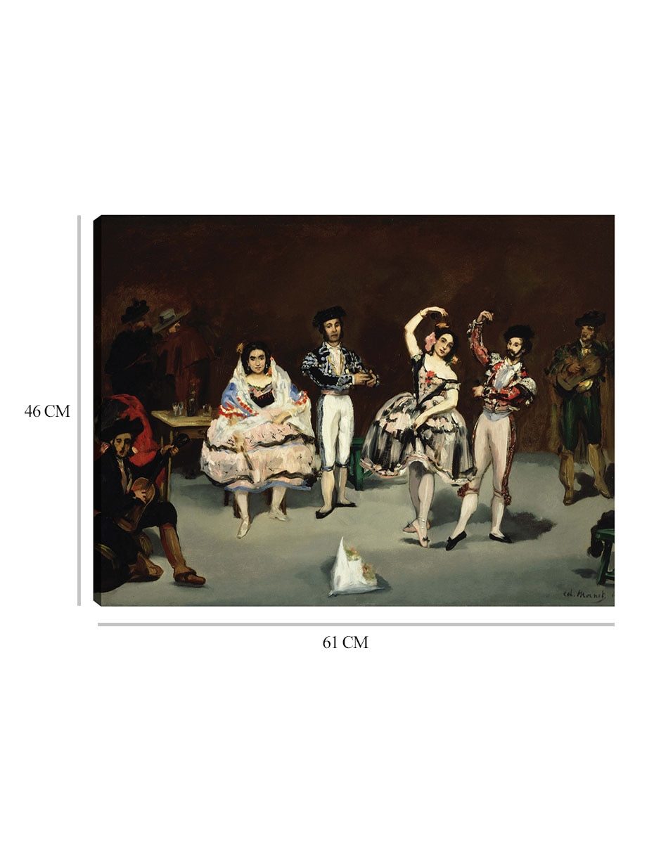 Cuadro decorativo Ballet español técnica mixta Danza 2