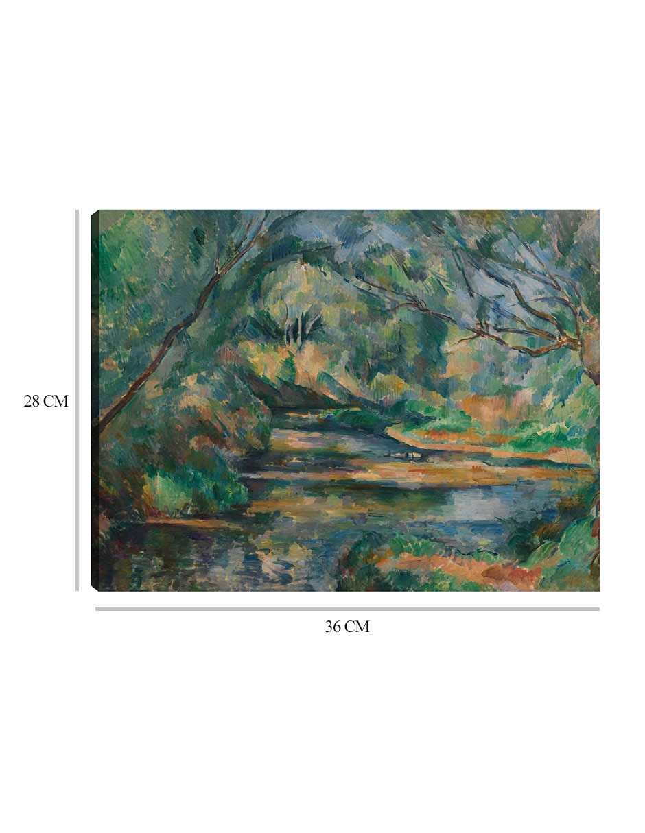 Cuadro decorativo El arroyo (c. 1895-1900) técnica mixta Campos 2