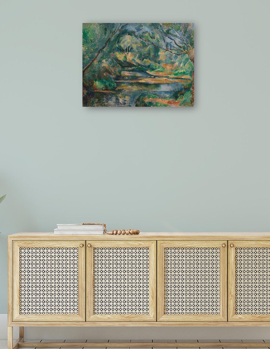 Cuadro decorativo El arroyo (c. 1895-1900) técnica mixta Campos 4