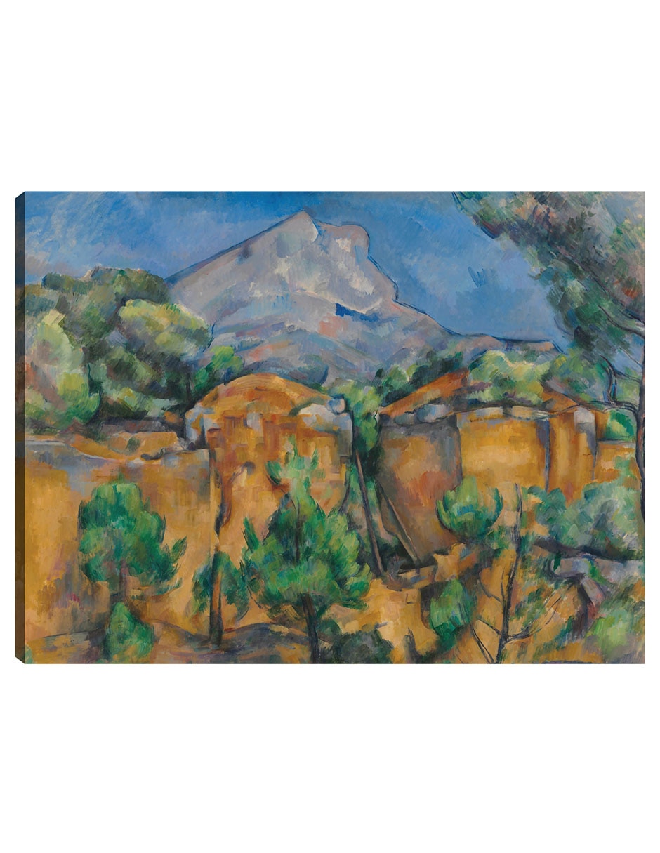 Cuadro decorativo La Montaña Sainte-Victoire vista desde la cantera Bibémus (hacia 1897) técnica mixta Navegación Cuadro decorativo La Montaña Sainte-Victoire vista desde la cantera Bibémus (hacia 1897) técnica mixta Navegación