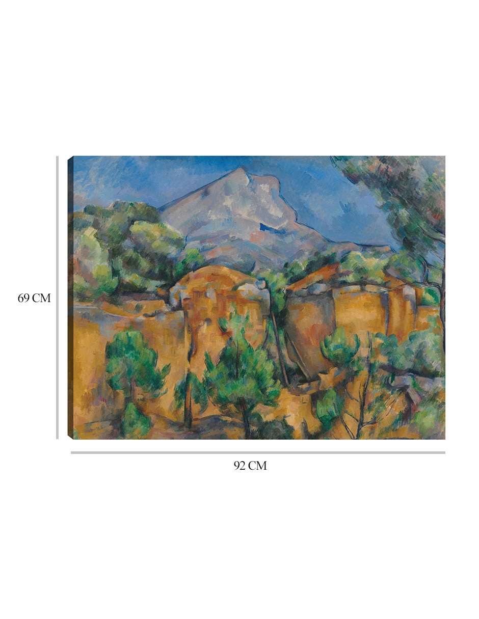 Cuadro decorativo La Montaña Sainte-Victoire vista desde la cantera Bibémus (hacia 1897) técnica mixta Navegación 2