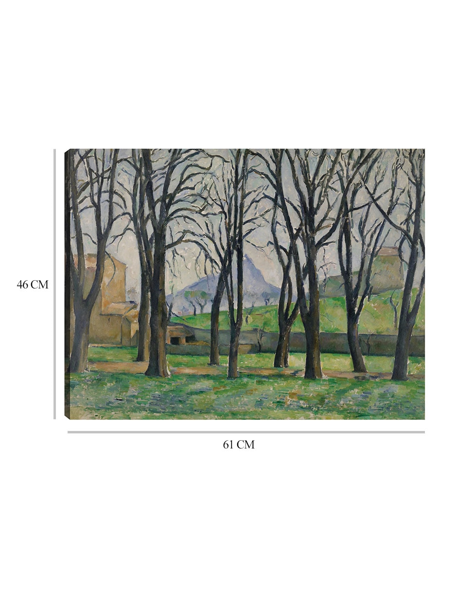 Cuadro decorativo Castaños en Jas de Bouffan (c. 1885-1886) técnica mixta 8